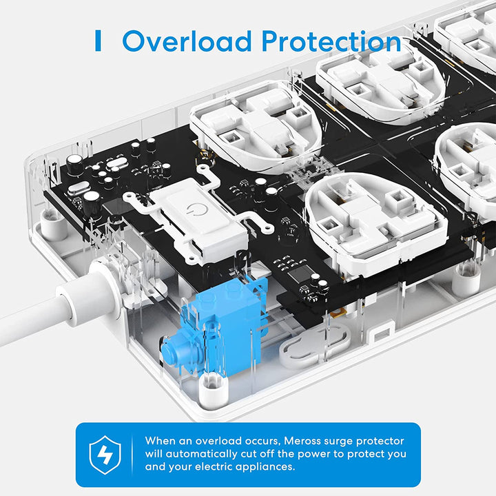 Meross Wi-Fi Controlled Power Strip With Surge Protector