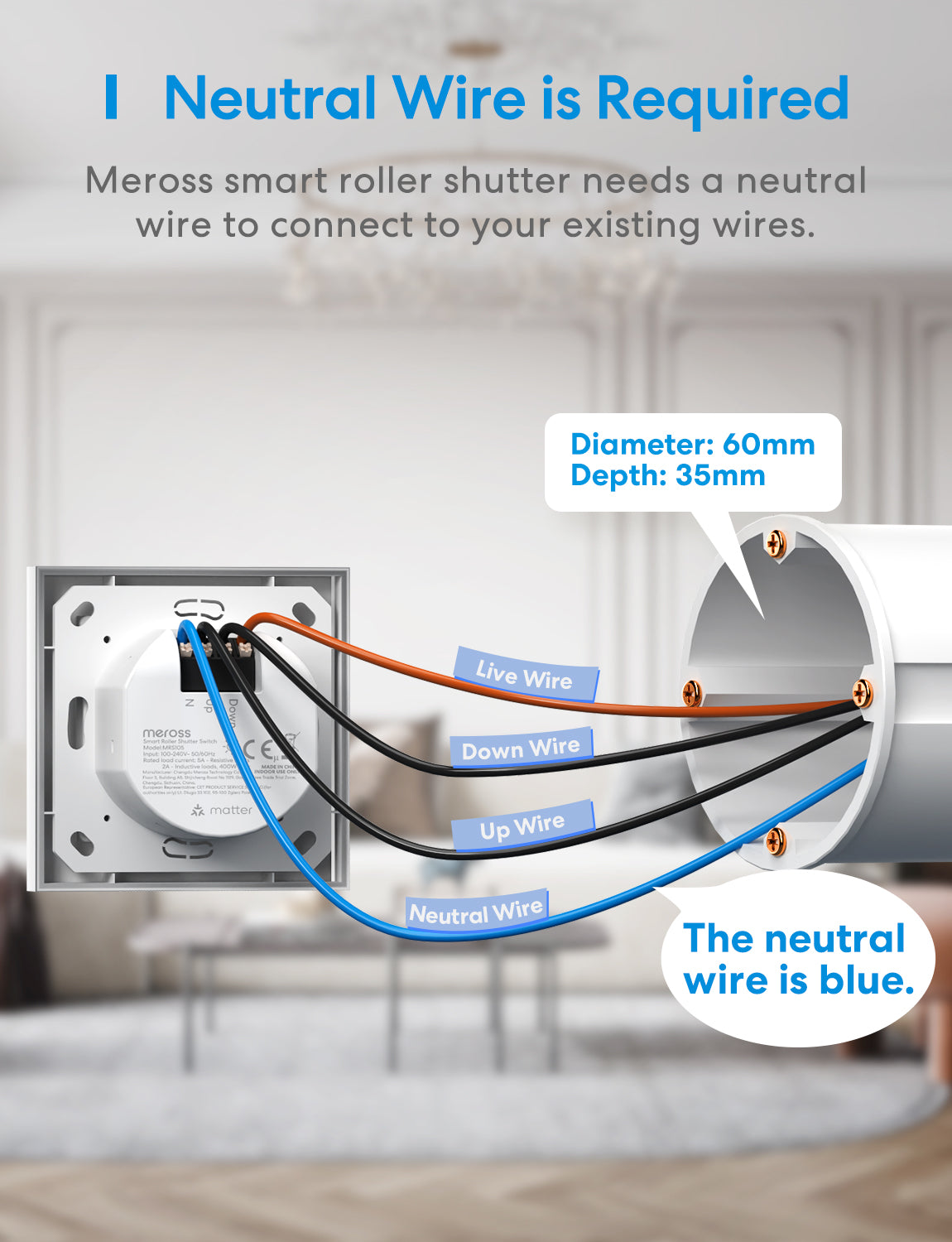 Meross Smart Roller Shutter Switch