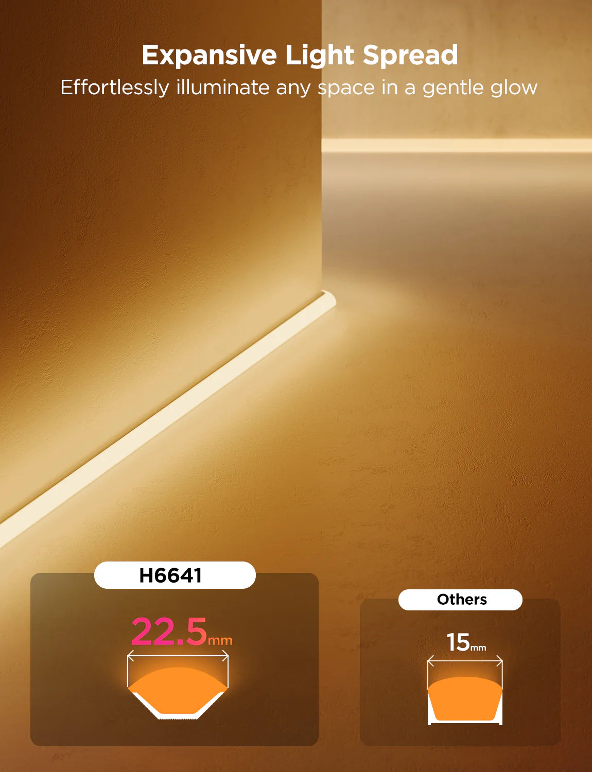Govee Neon Rope Light for Wall Lining