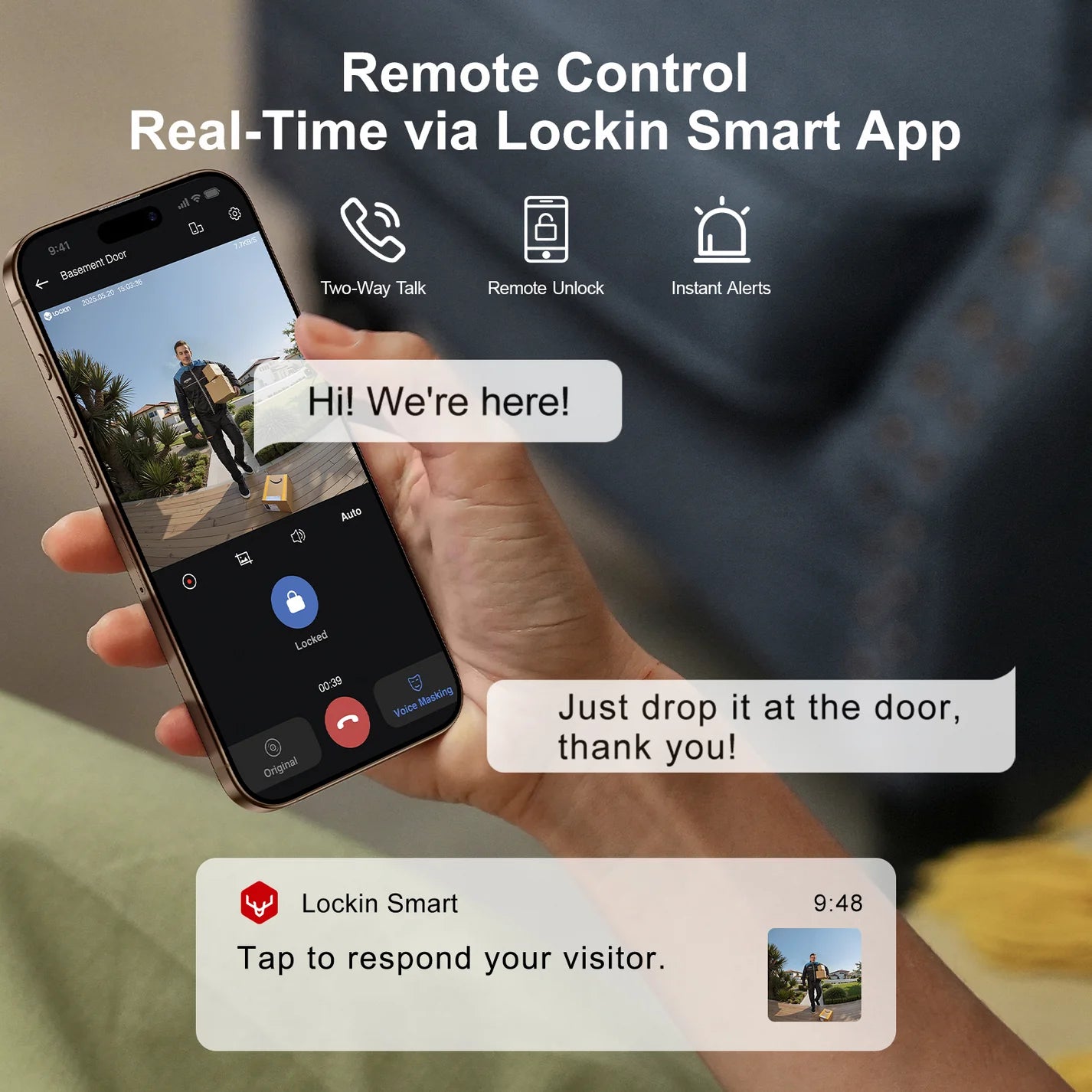 Lockin Veno Pro Palm Vein Recognition Video Smart Lock