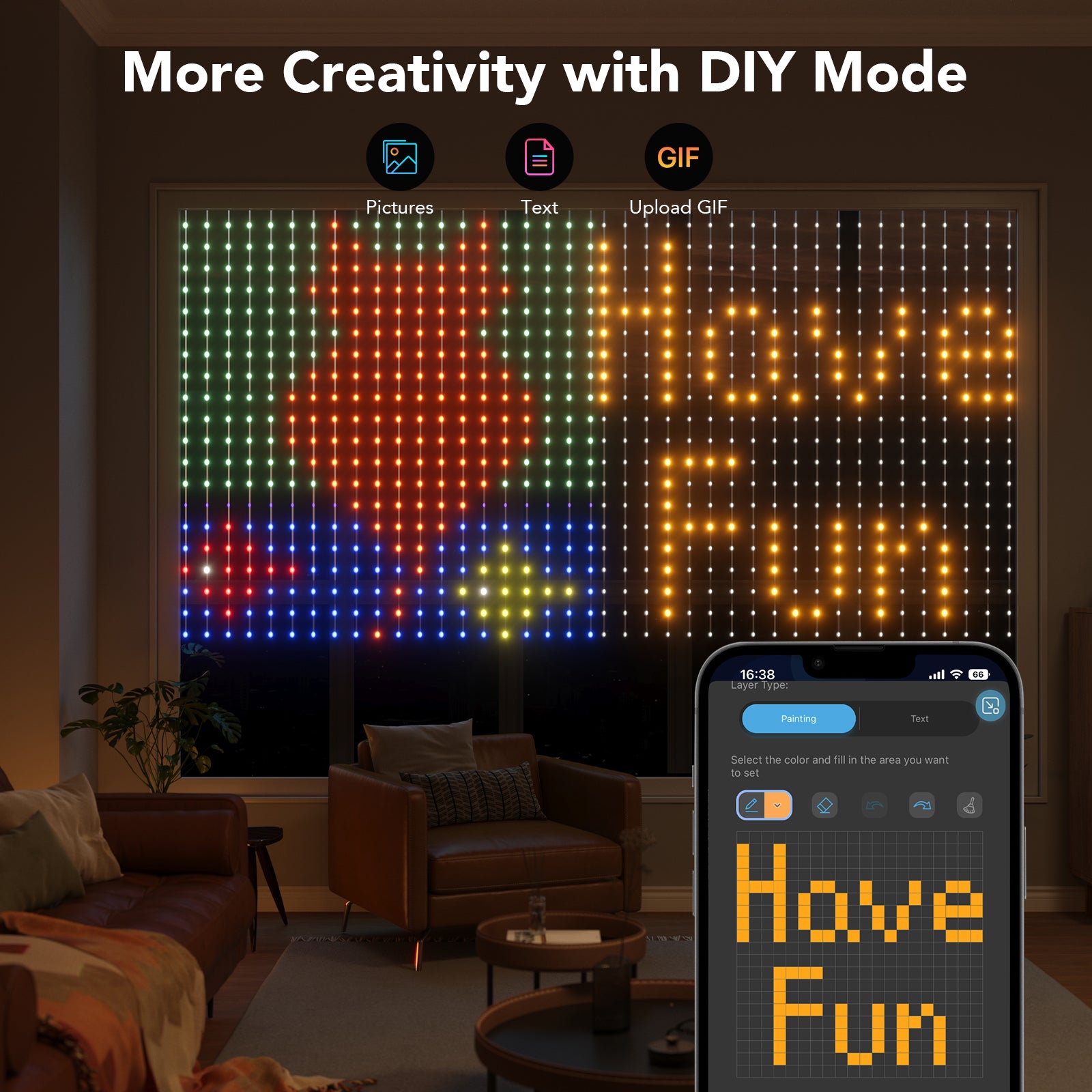 Govee Curtain Light Netflix Version