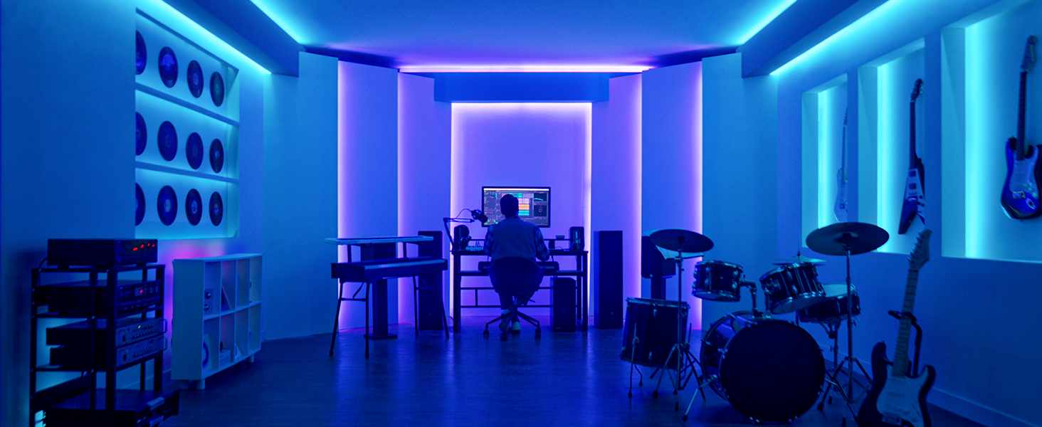 Govee RGBIC Basic Wi-Fi + Bluetooth LED Strip Lights