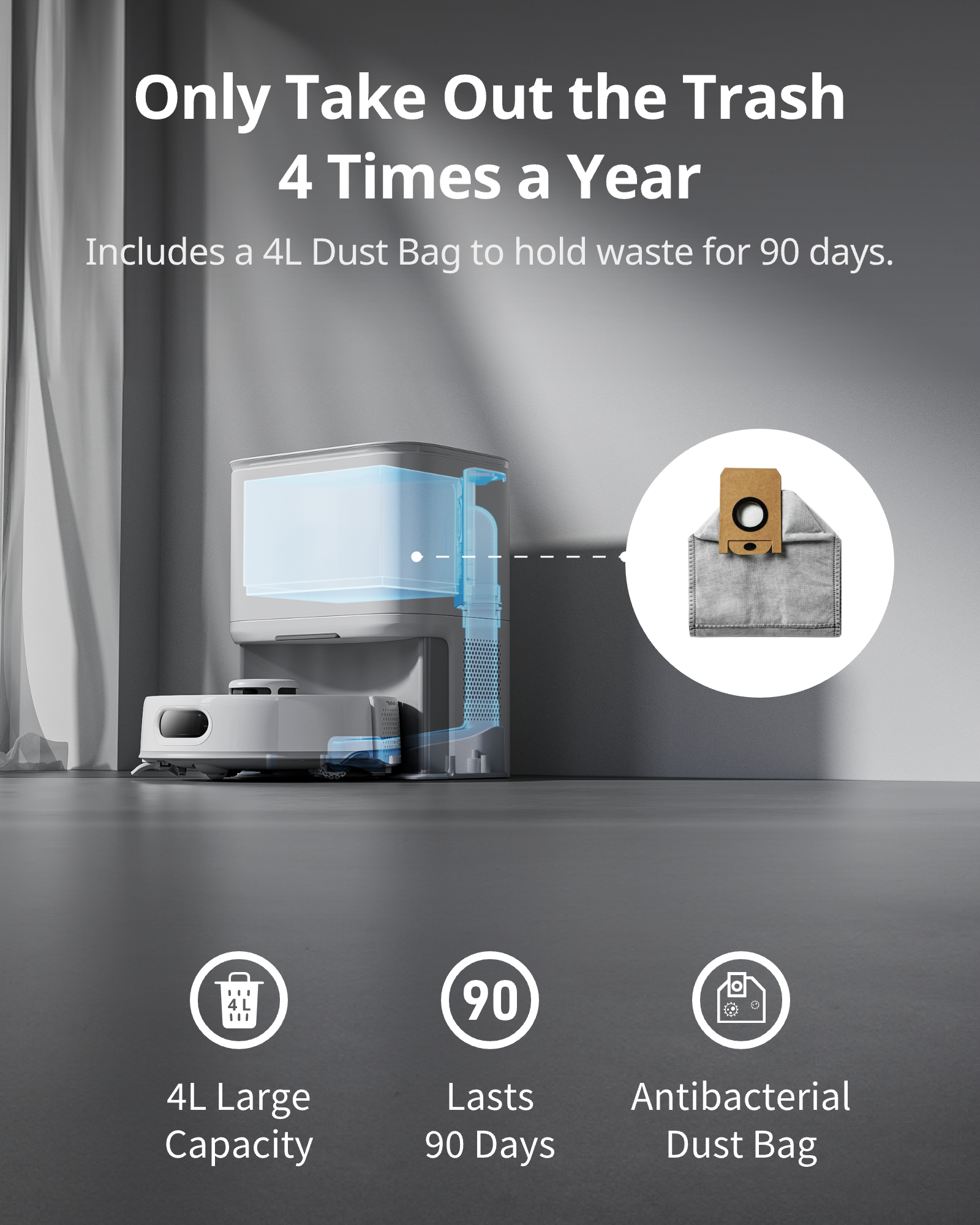 SwitchBot Mini Robot Vacuum K10+ Pro