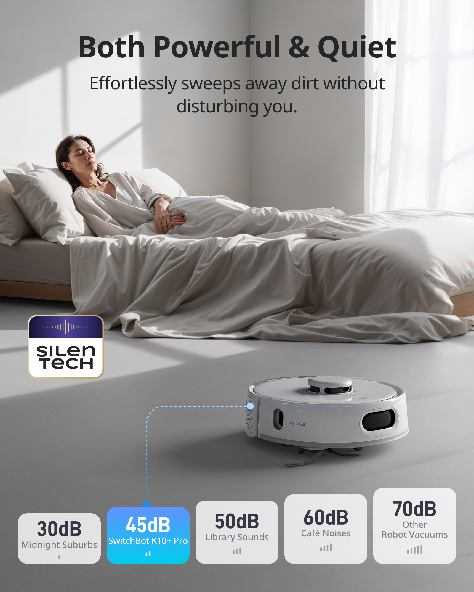 SwitchBot Mini Robot Vacuum K10+ Pro