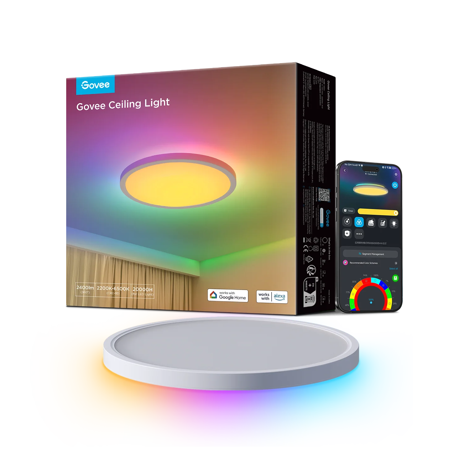Govee Smart RGBICWW Ceiling Lights