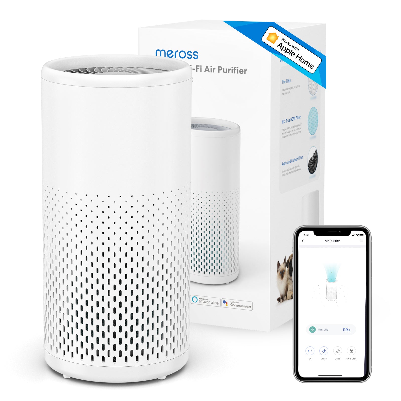 Meross Smart Wi-Fi Air Purifier