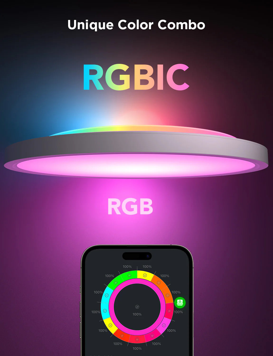 Govee Smart RGBICWW Ceiling Lights