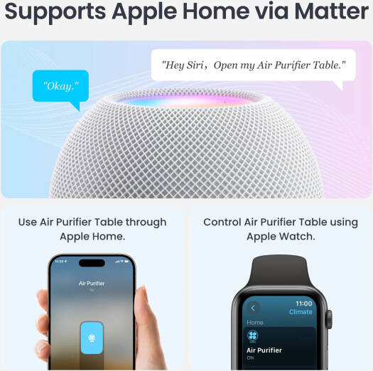 SwitchBot Smart Air Purifier Table